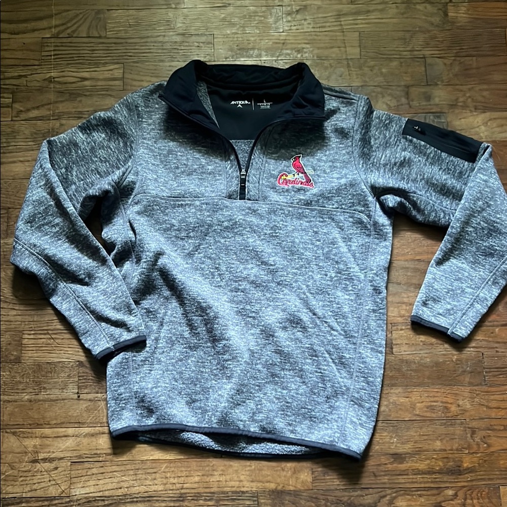 Gray Quarter-Zip Sweater